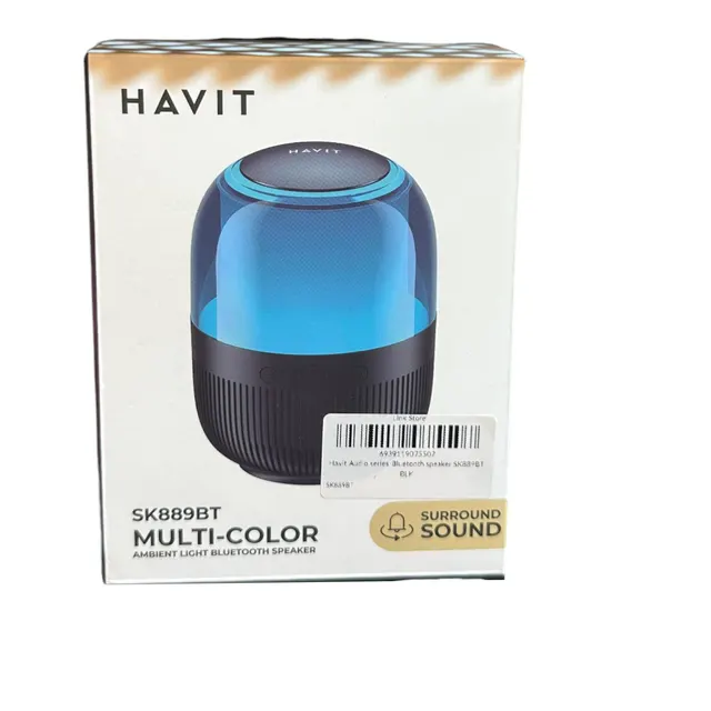 Speaker Havit SK889BT Bluetooth بإضاءة محيطية ملونة