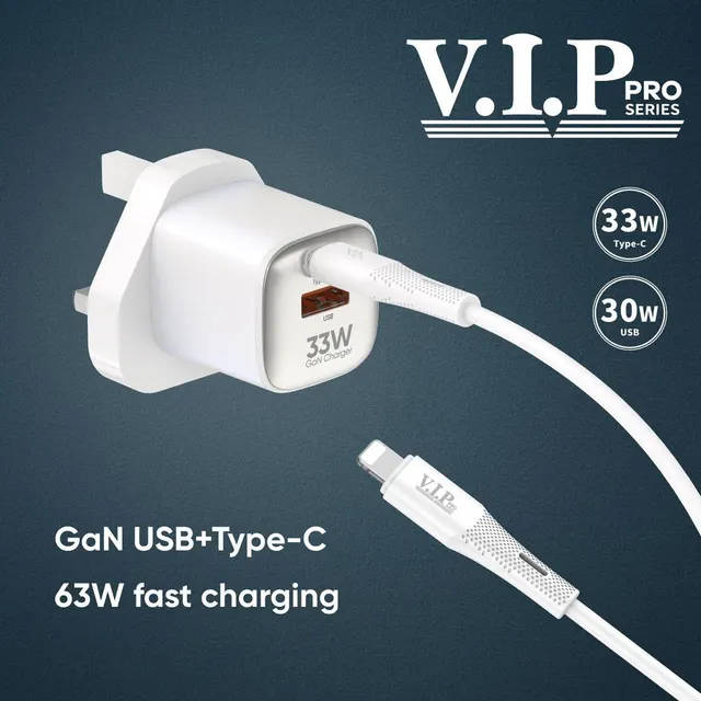 شاحن V.I.P PRO السريع بتقنية GaN