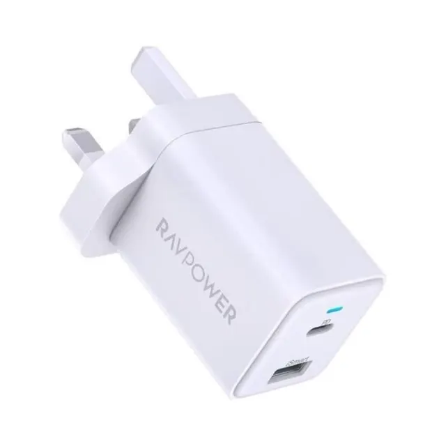 شاحن جداري RAVPower RP-PC170 بقوة 30W ومنفذين