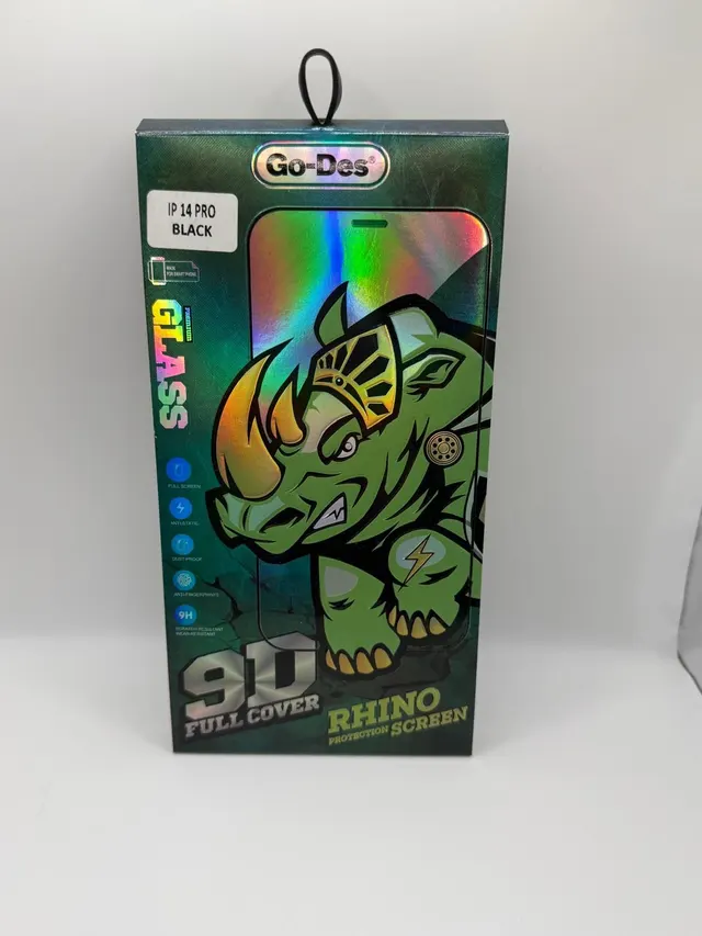 واقي شاشة Go-Des Rhino تغطية كاملة لهاتف iPhone 14 Pro
