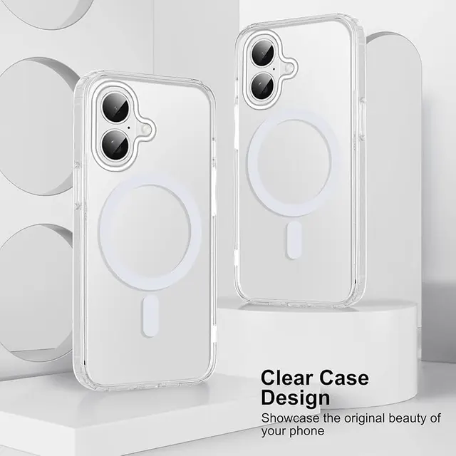 كفر iPhone 17 شفاف مغناطيسي