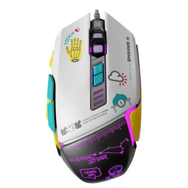 ماوس ألعاب سلكي K-GAMING M202 Space Star RGB