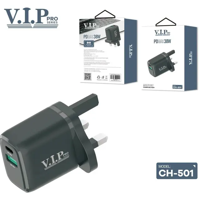 V.I.P PRO 38W PD-QC3.0 Adapter