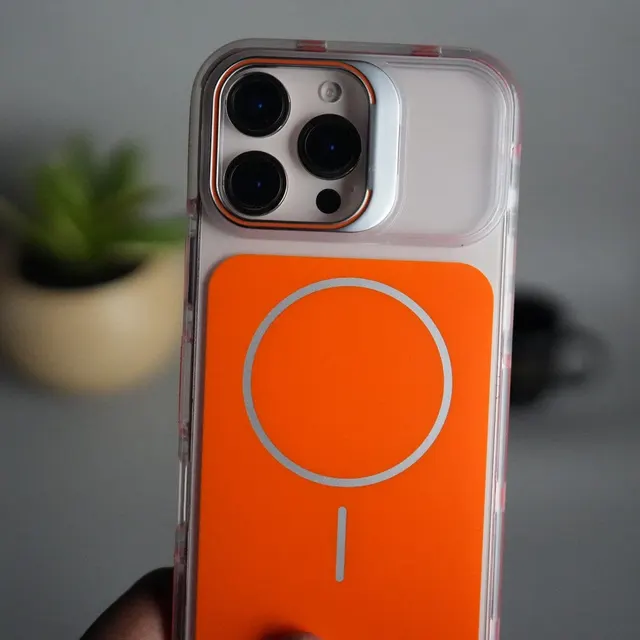 كفر حماية iPhone 17 Pro Max ممتص للصدمات مع ستاند للكاميرا