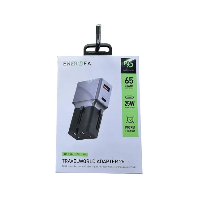 محول سفر ENERGEA TravelWorld 25 العالمي