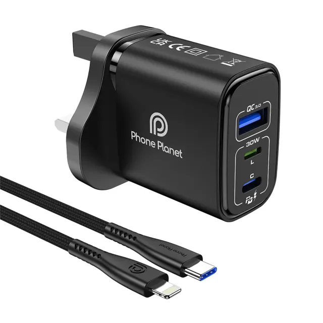 شاحن Phone Planet Hybrid-Max العالمي Type-C PD بقوة 45W