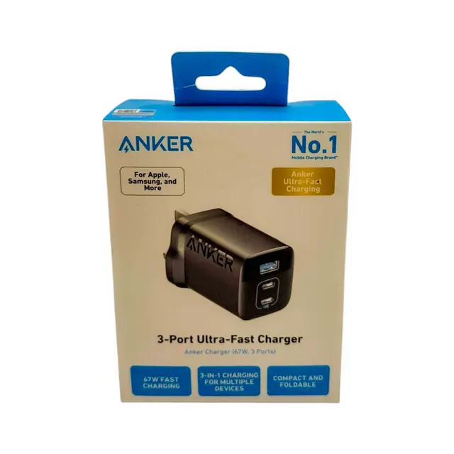 Anker 67W 3-Port Ultra-Fast Charger