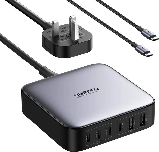 شاحن مكتبي UGREEN Nexode بقوة 100W بـ 4 منافذ