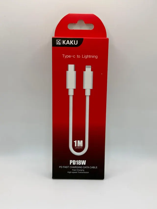 وصلة شحن ونقل بيانات KAKU من Type-C إلى Lightning بقوة 18W بطول 1 متر