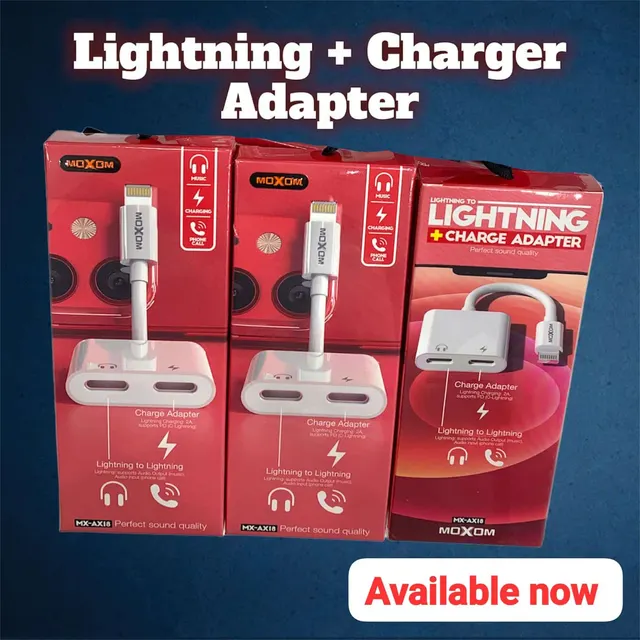 MOXOM MX-AXIS Lightning to Lightning and Charging Adapter