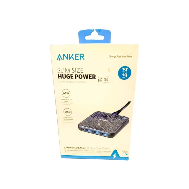 ANKER PowerPort Atom III Slim (4 منافذ)