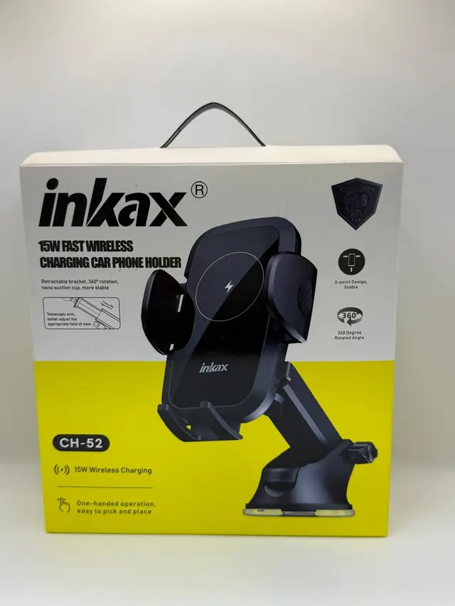 ستاند سيارة Inkax CH-52 شحن وايرلس سريع بقوة 15W