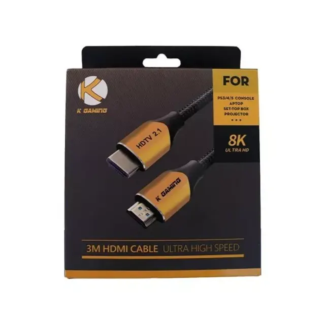 وصلة KGAMING HDMI 2.1 بطول 3 متر فائقة السرعة للألعاب