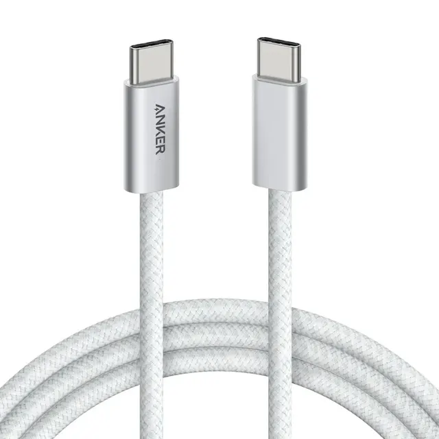 كابل ANKER ZOLO من USB-C إلى USB-C بقوة 240W وطول 3.3ft بتصميم مجدول