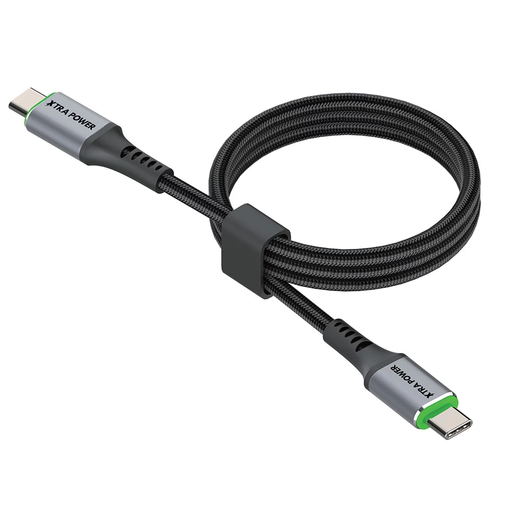 كابل Xtra Power مضفر USB-C إلى Lightning بطول 2 متر