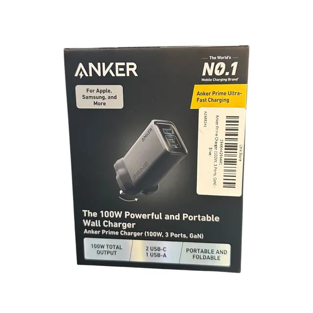 Anker Prime 100W GaN Wall Charger